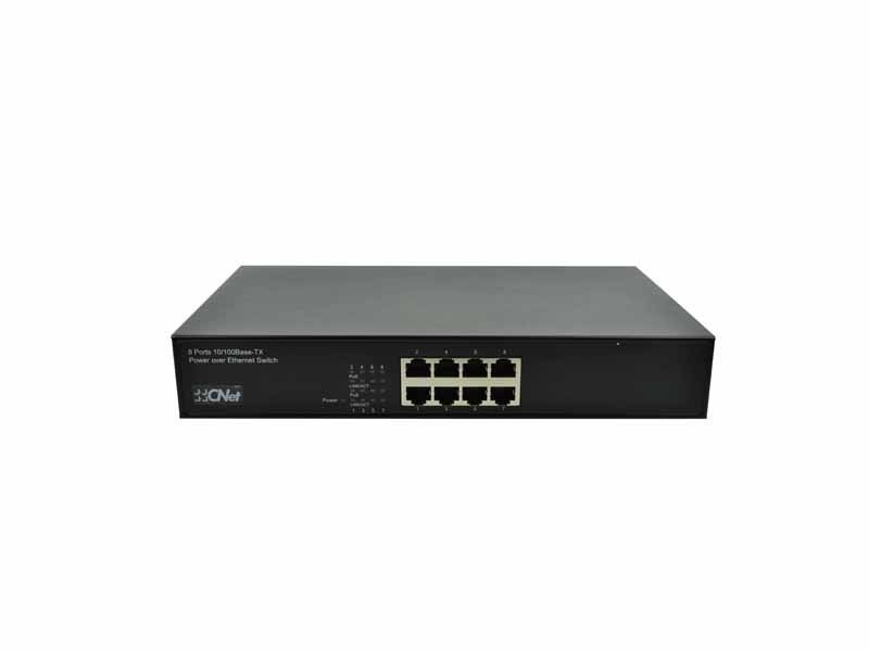 CNet CSH-8008P 8 Port Fast Ethernet PoE Switch