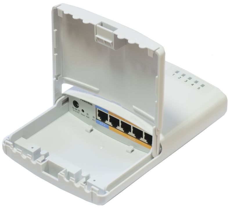 RB750P-PBr2 Mikrotik RB750P-PB r2 PowerBOX Outdoor Poe Out Router ,L4 - RB750Gr3