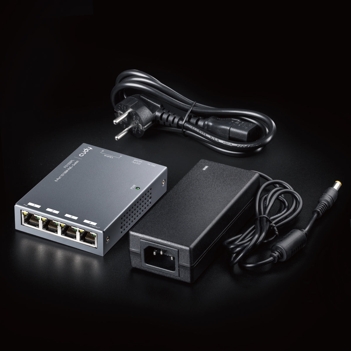 6-Port 10/100M PoE+ Switch, Model: FS1006PL - FS1006P