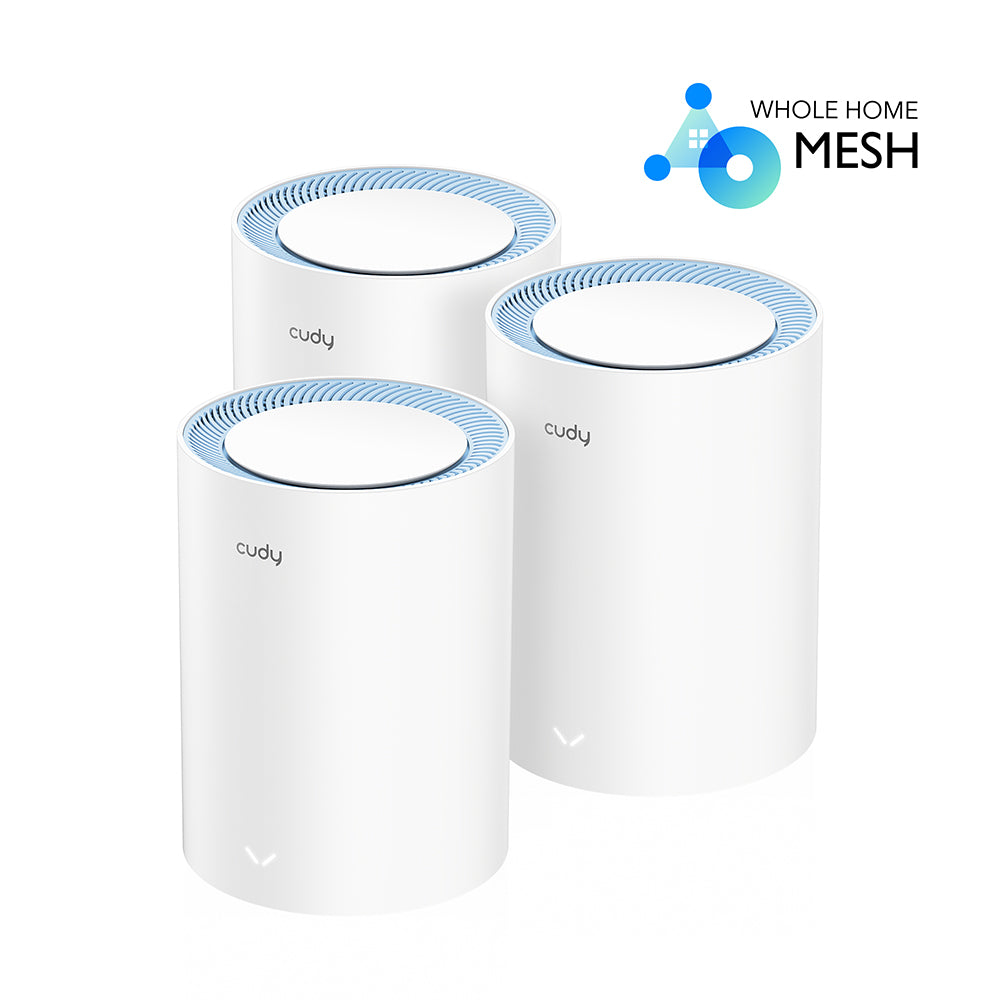 AC1200 Dual Band Whole Home Wi-Fi Mesh System, Model: M1200 3-pack - AC1200-3