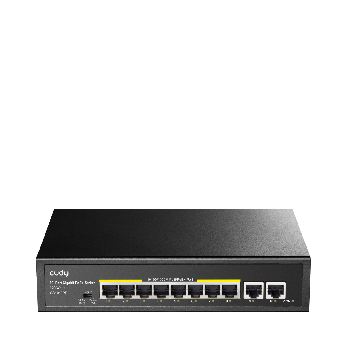 10-Port Gigabit PoE+ Switch, Model: GS1010PE - GS1010P