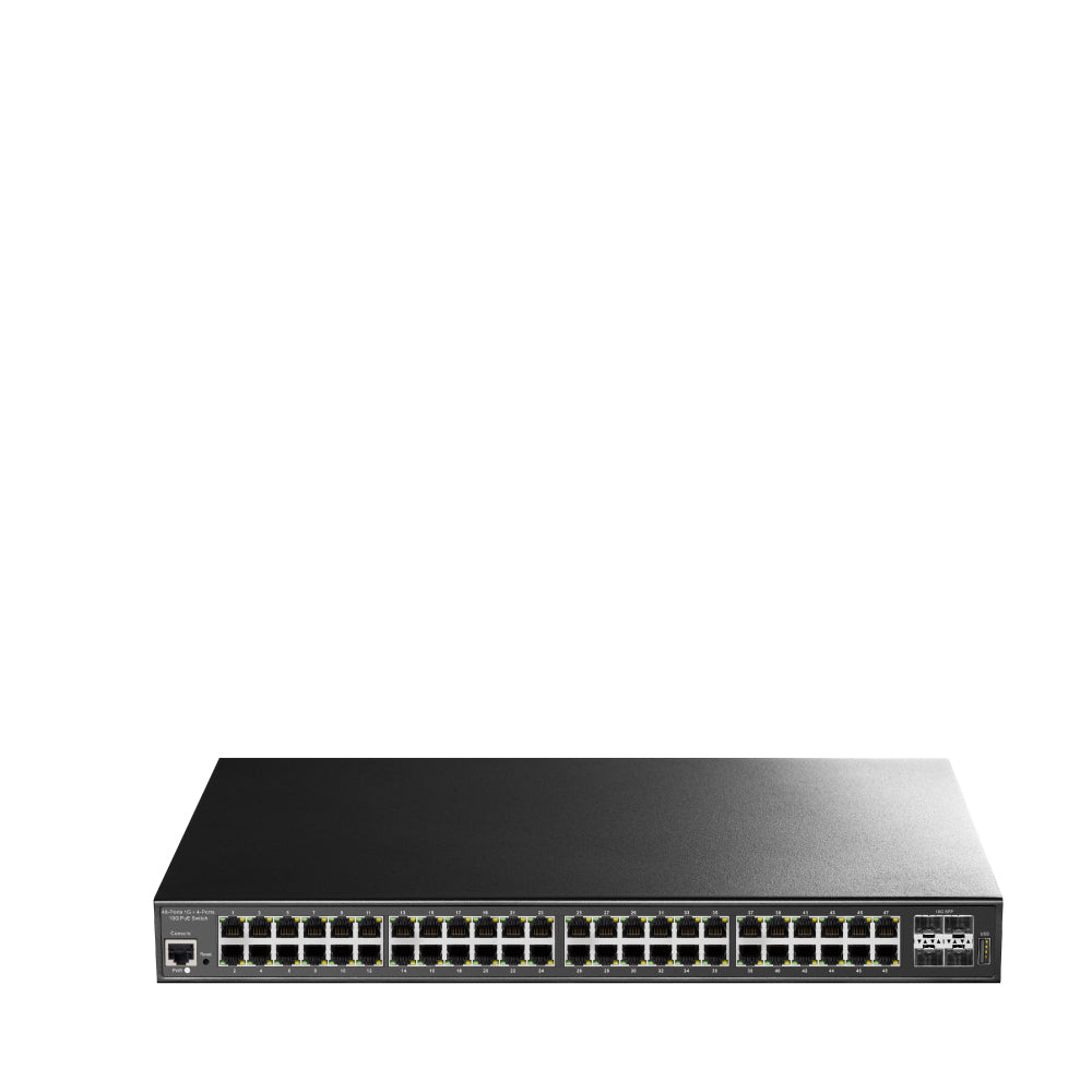 48-Port L2 Managed Gigabit PoE++ Switch with 4 10G SFP slots