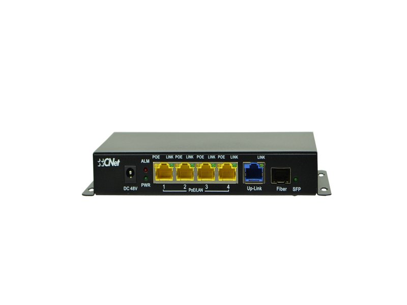 CNet CSH500P 5 Port Gigabit 4 Port PoE 1xSFP PoE Switch