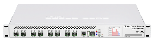 EOL - Cloud Core Router 1072-1G-8S+ 16 GB RAM, 1x Gbit LAN, 8xSFP+ 10 Gbit , LCD Firewall / Router - CCR1072-1G-8S-PLUS