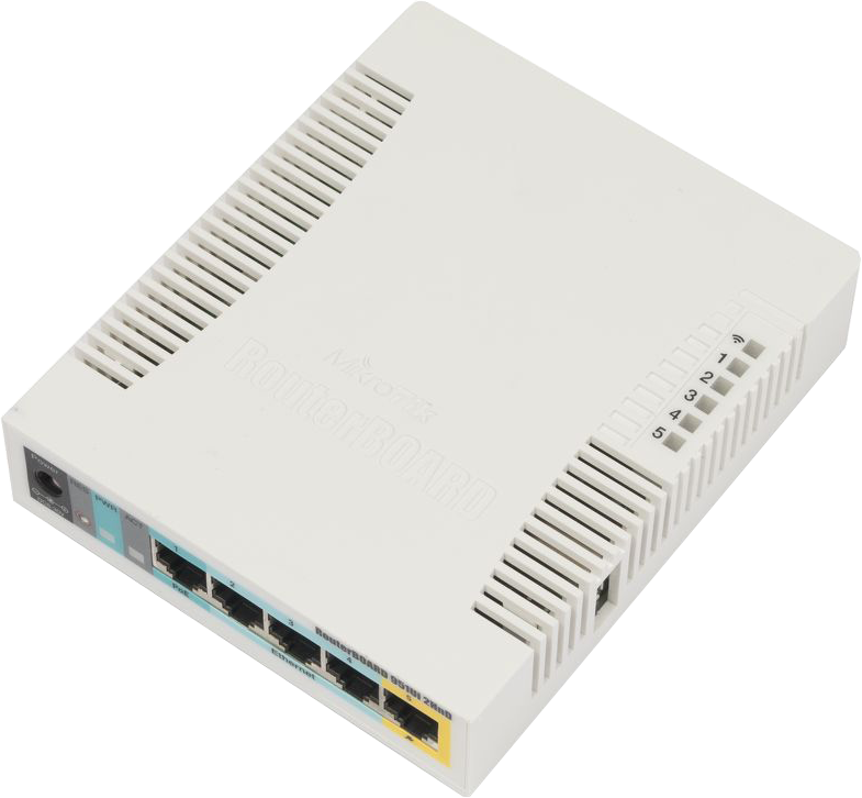 Mikrotik RB951Ui-2HnD, 5xLAN, L4 , 2.4 Ghz Ap / Router / Firewall / Hotspot - CCR1072-1G-8S-PLUS